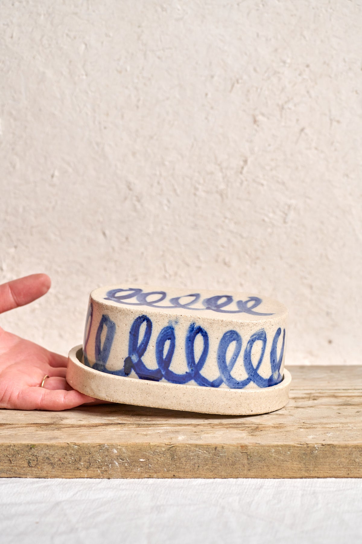 Butter dish - Cobalt Loop #2