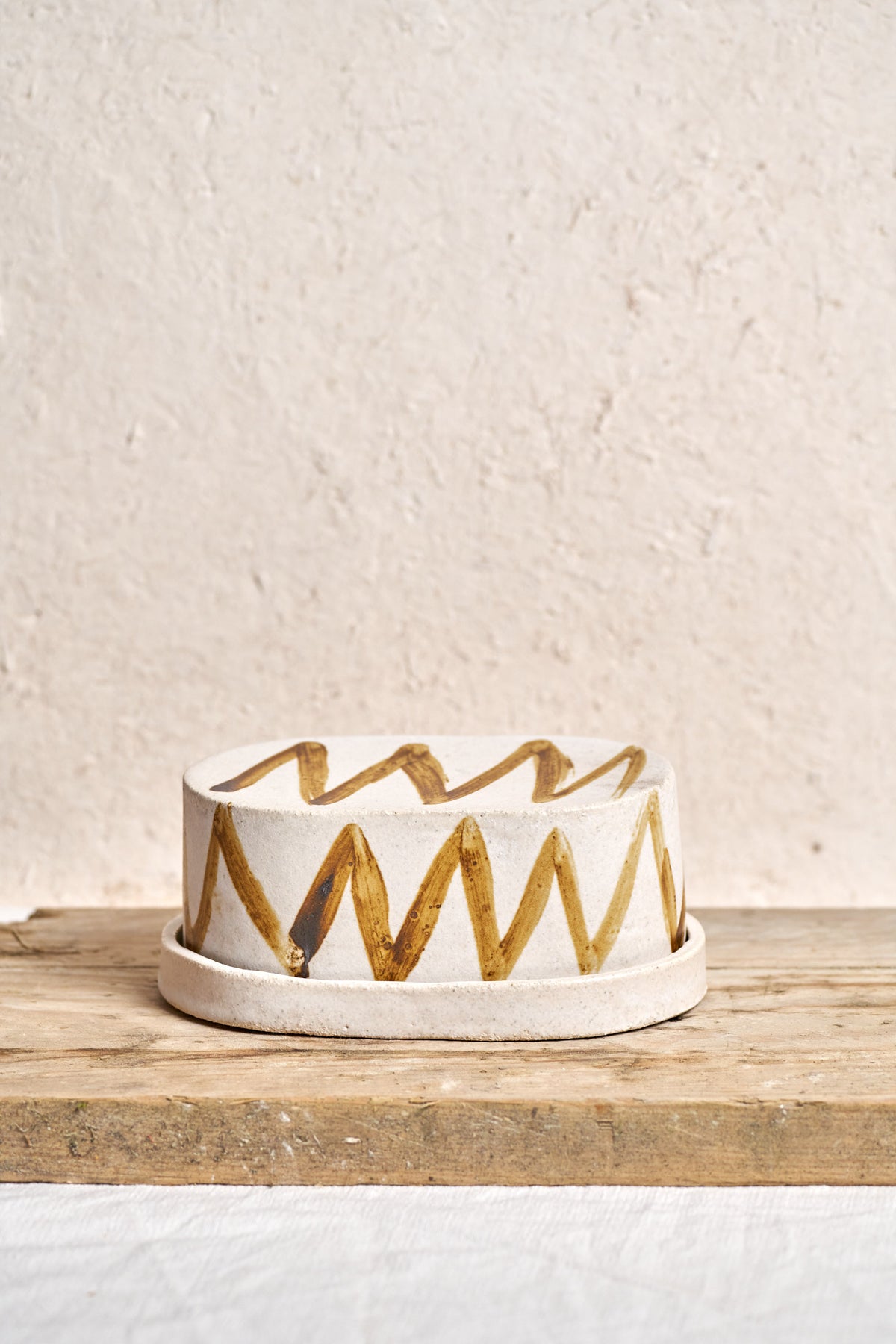 Butter dish - Copper ZigZag