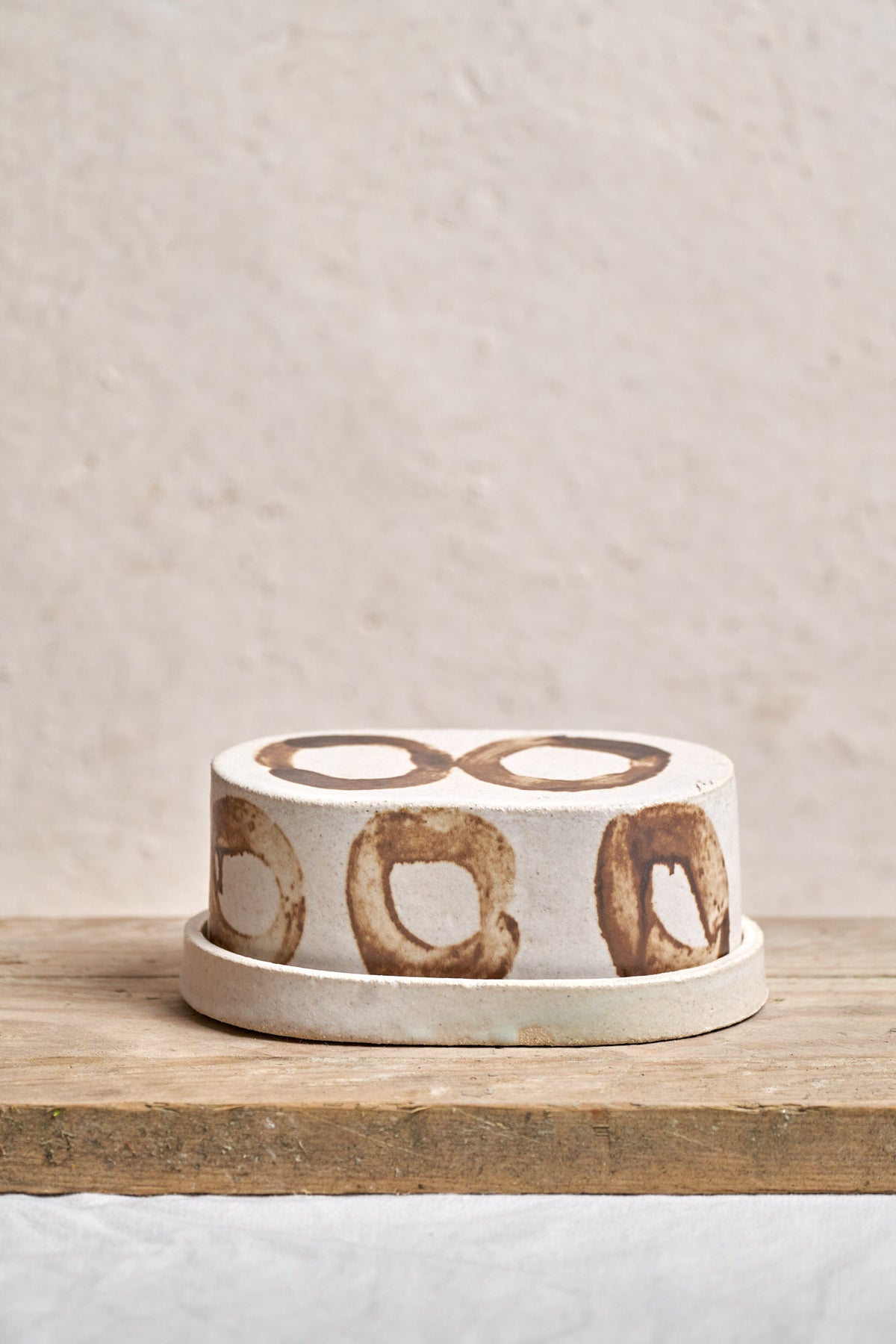 Butter dish - Manganese Circle #2