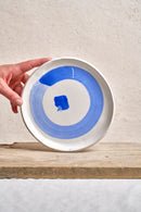 Petite Assiette - Carré et Cercle, Cobalt