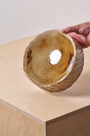 Catchall tray /  Diagonal carved grooves with iron