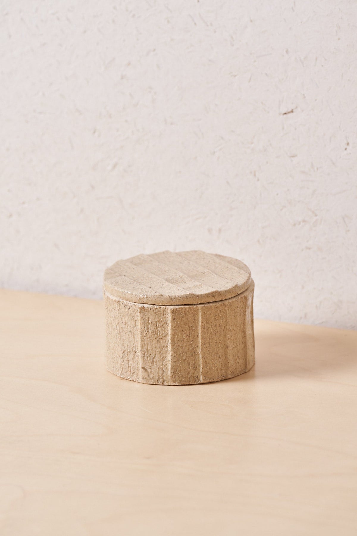 Low Box /  Large vertical carved grooves