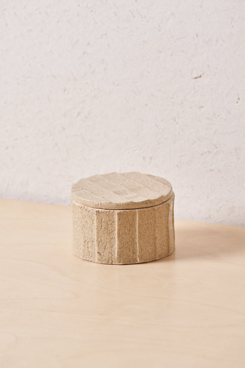Low Box /  Large vertical carved grooves