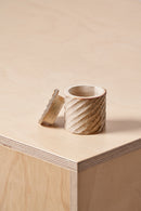 Tiny Box / Diagonal carved grooves with iron detail