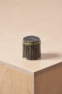Tiny Box / Vertical carved grooves with copper