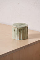 Box /  Vertical carved grooves with copper