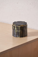 Box /  Large Vertical carved grooves with copper