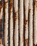 Box /  Narrow diagonal carved grooves with iron