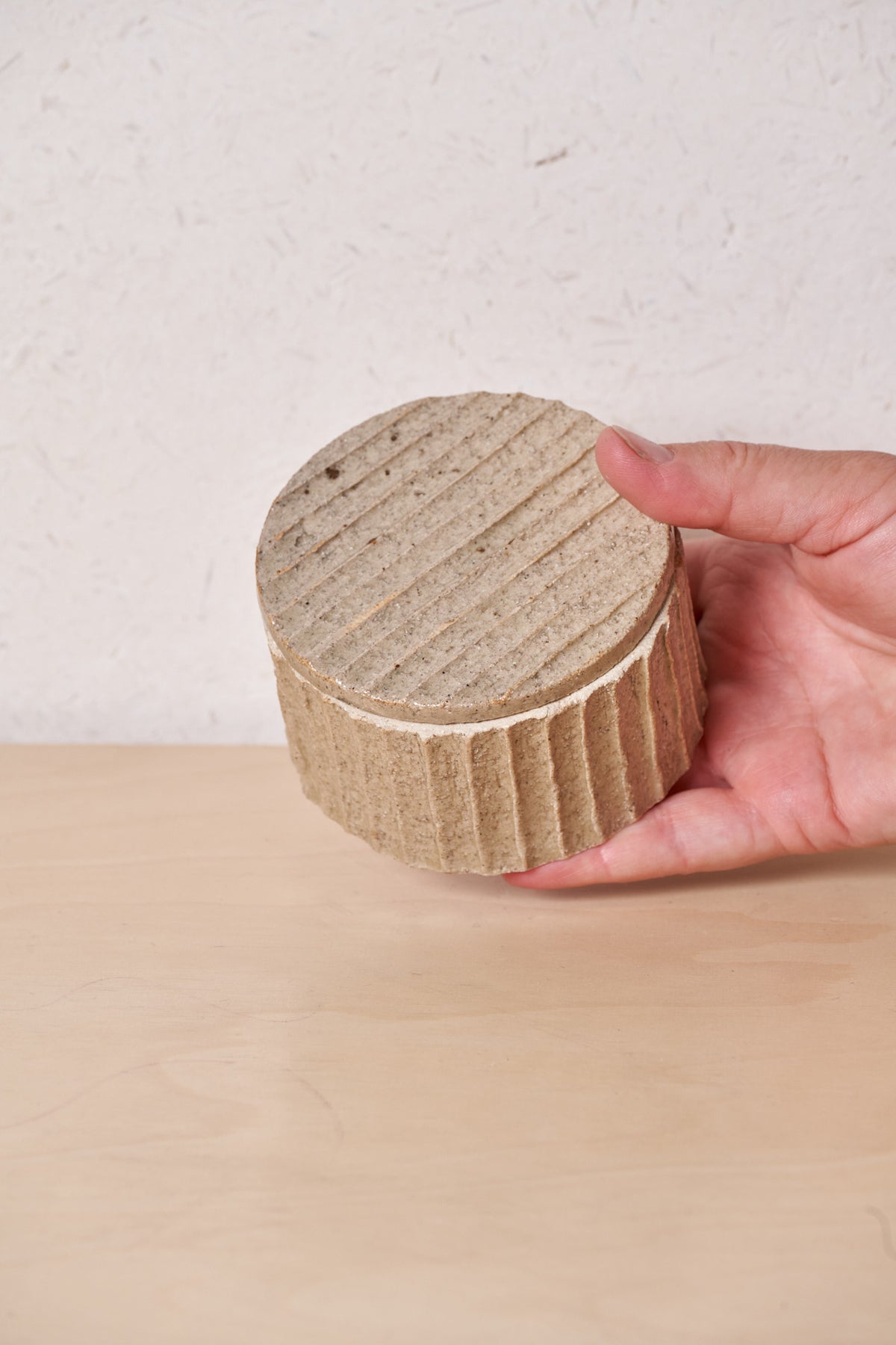 Low Box /  Vertical carved grooves