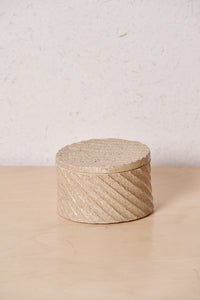 Low Box /  Diagonal carved grooves