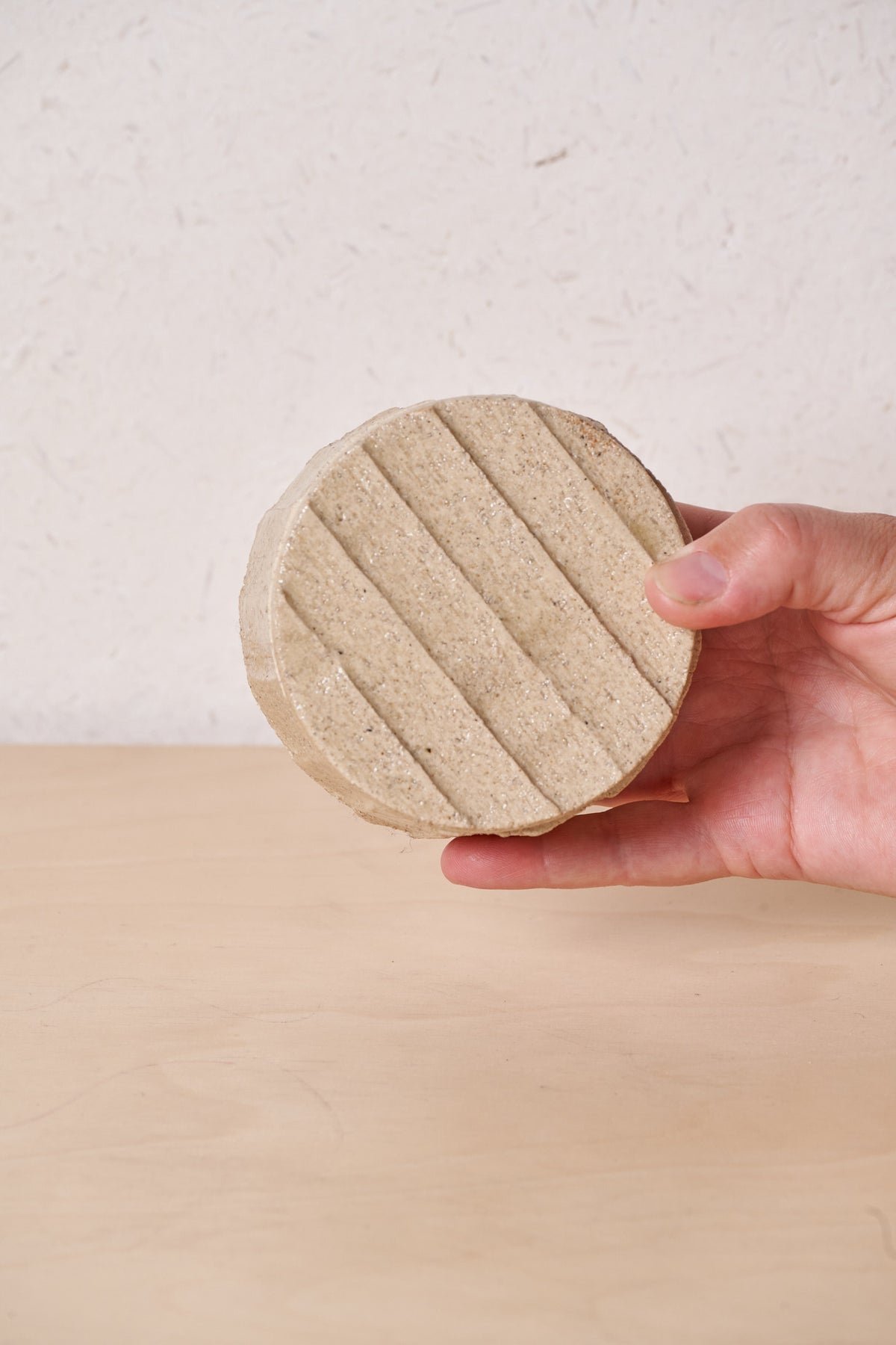 Low Box /  Large vertical carved grooves