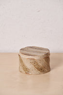 Low Box /  Large diagonal carved grooves with iron