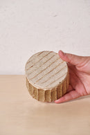 Low Box /  Vertical carved grooves & Iron detail