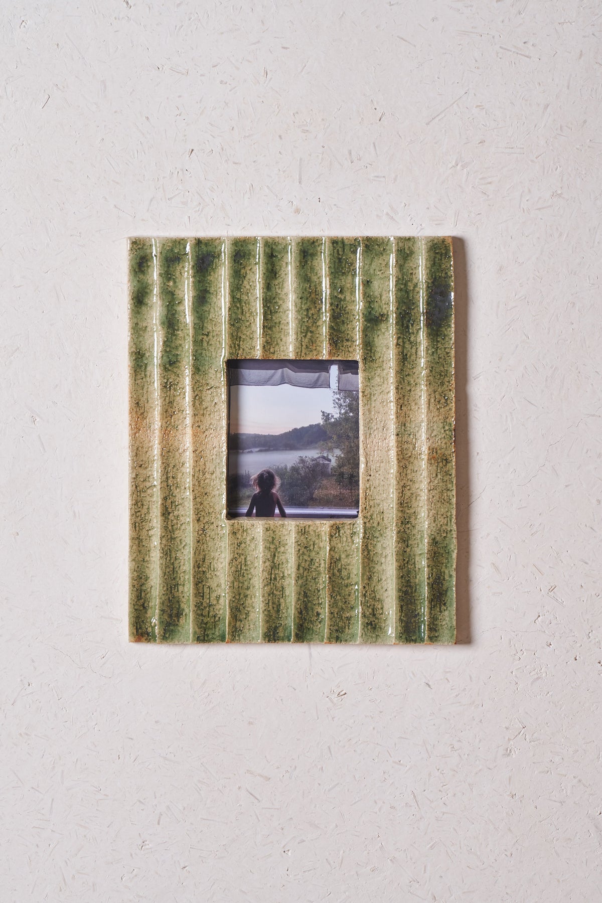 Frame / Straight carved grooves with copper