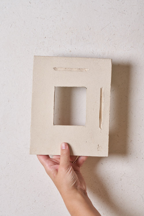 Frame / Straight carved grooves with copper
